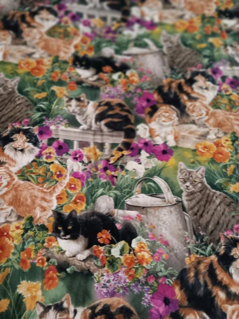 Garden Cats Window Curtain 40